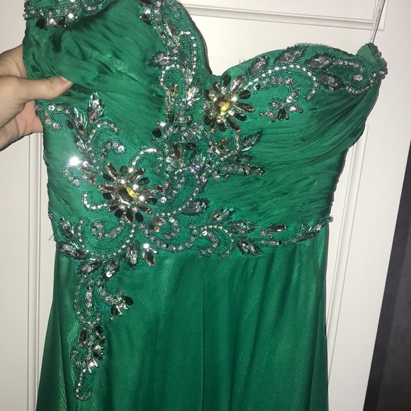 Emerald Green Prom Dress - Picture 3 of 3